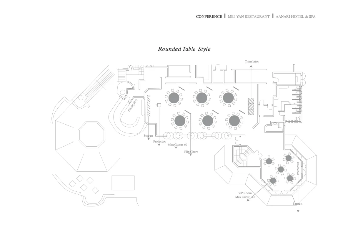 Rounded Table floor plan