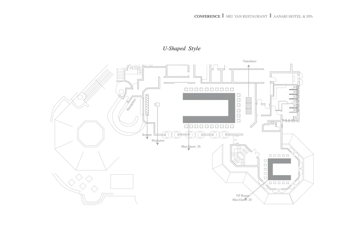 U-Shaped floor plan